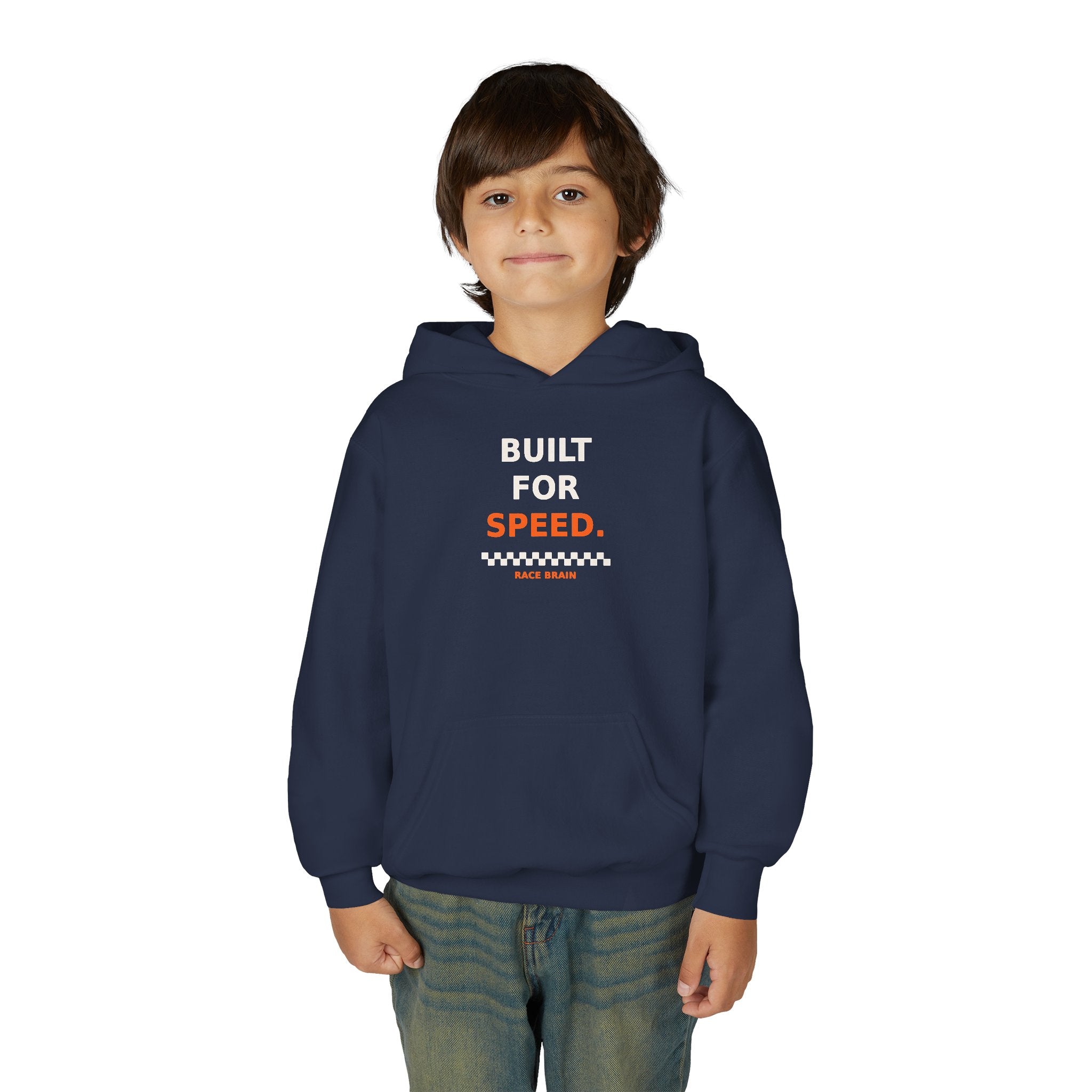 Built for Speed Kids Hoodie — Race Brain