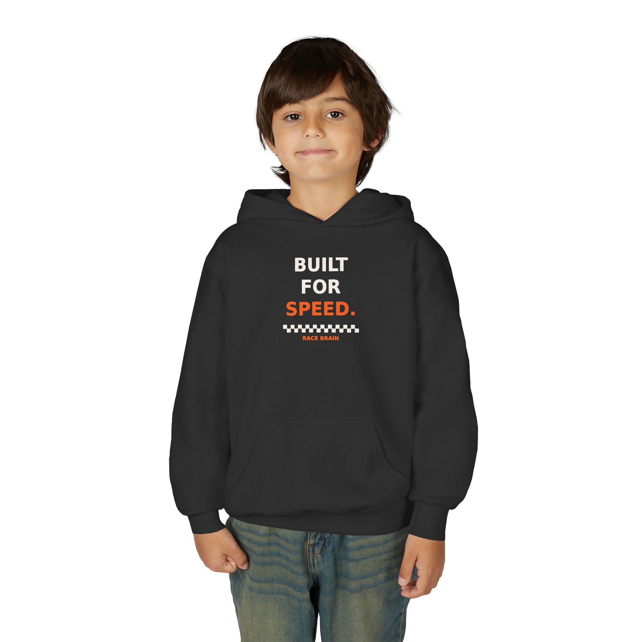 Built for Speed Kids Hoodie — Race Brain