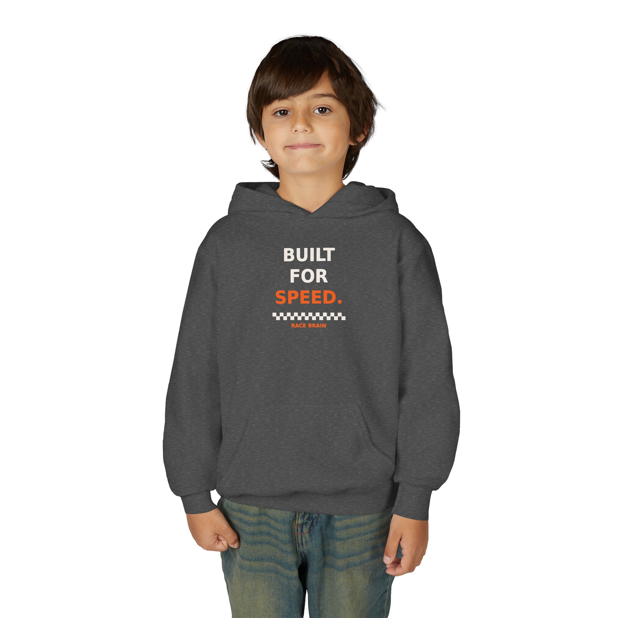 Built for Speed Kids Hoodie — Race Brain